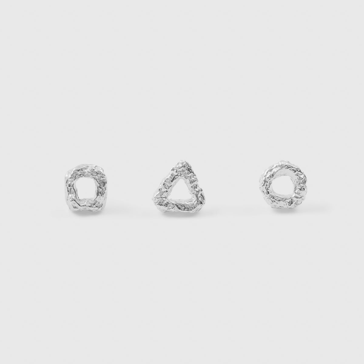 Soft Square Stud (925 Silver)