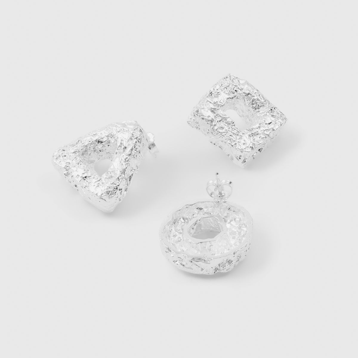 Rigid Triangle Earring (925 Silver)