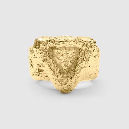 Rigid triangle 18 K(750) Solid Gold - Made to order