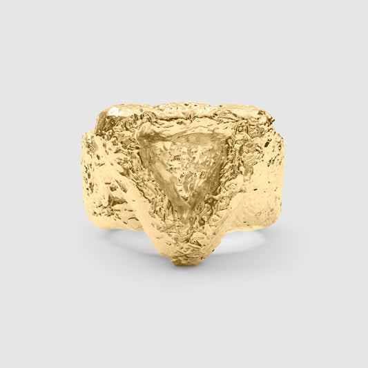 Rigid triangle 18 K(750) Solid Gold - Made to order