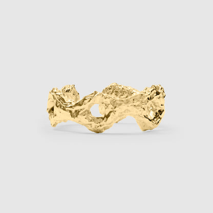 Mask ear cuff small 18 K(750) Solid Gold - Made to order