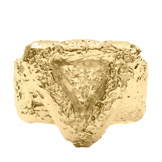 Rigid triangle 18 K(750) Solid Gold - Made to order