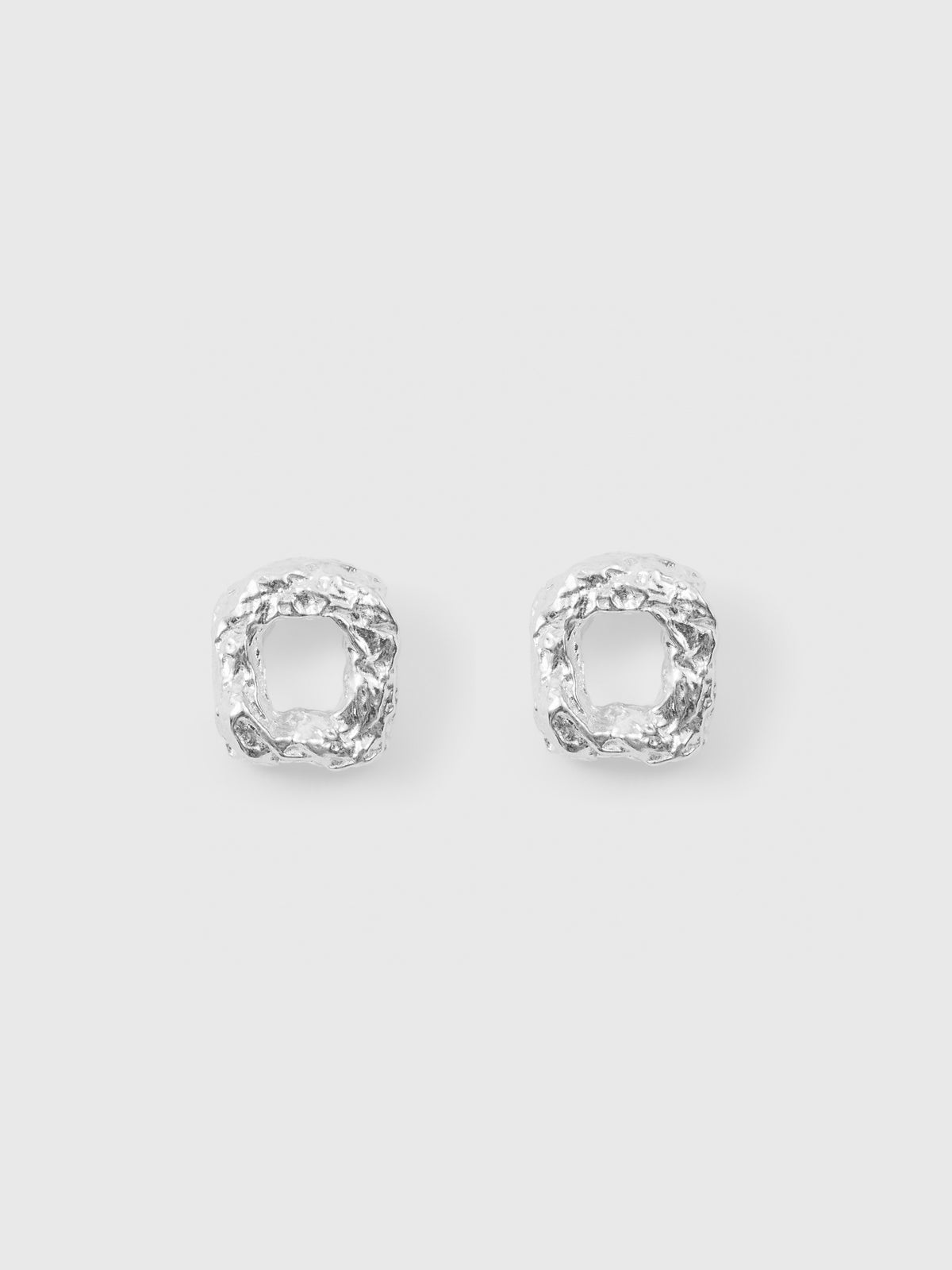 Soft Square Stud (925 Silver)