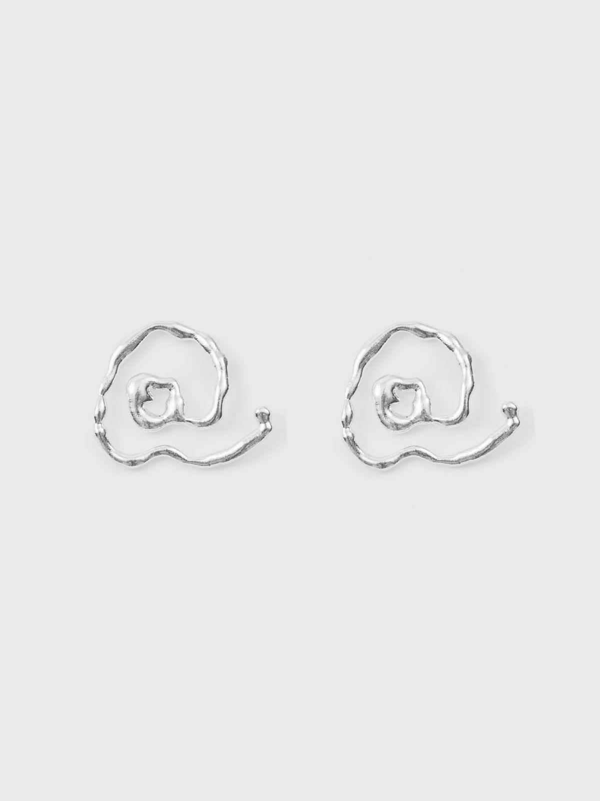 Font Att Earring (925 Silver)